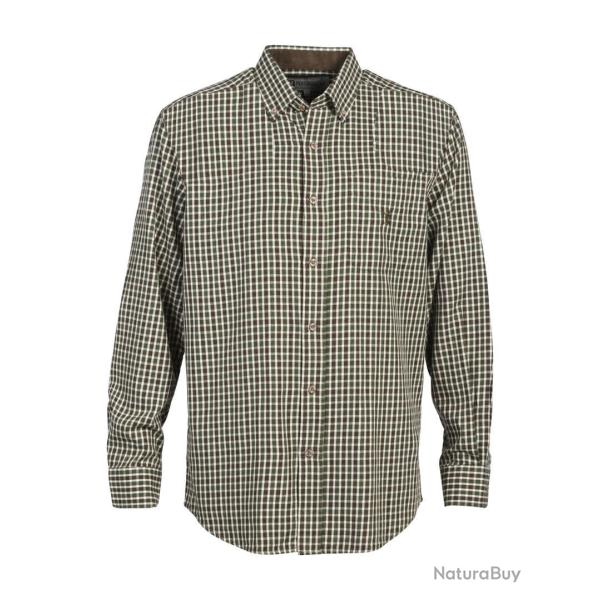 Chemise de chasse Enfant Percussion - Marron / Vert - 12A