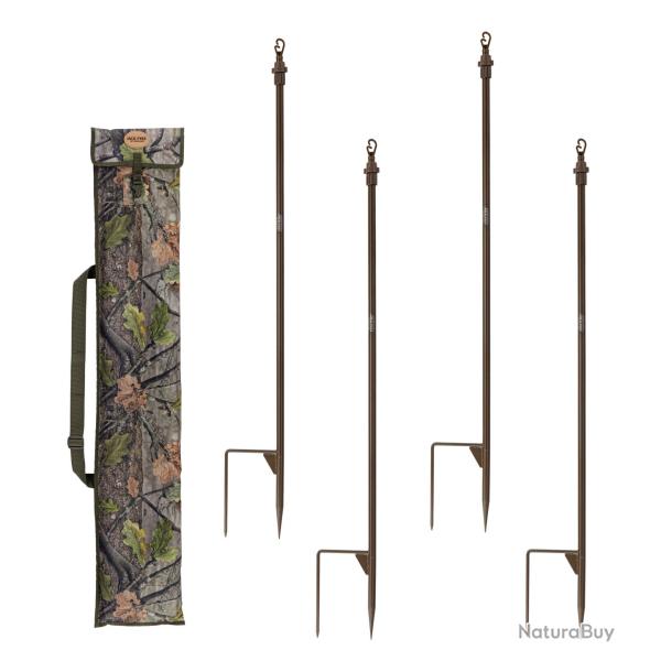 4 Piquets Super Hide pour Filet de camouflage Jack Pyke., 4 piquets