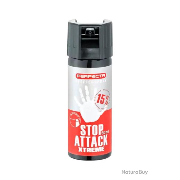 Bombe anti-agression Perfecta STOP ATTACK XTREME OC GEL POIVRE 50 ML
