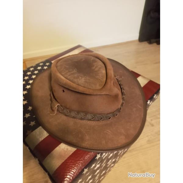 Chapeau cuir Australien