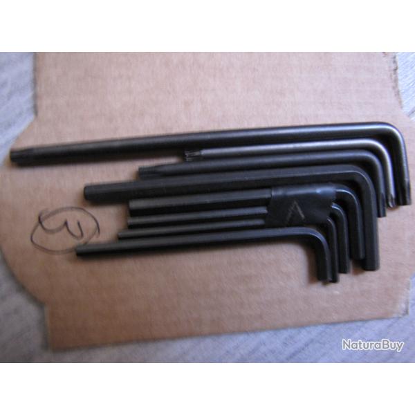 lot de cl� Allen et Torx divers (3)