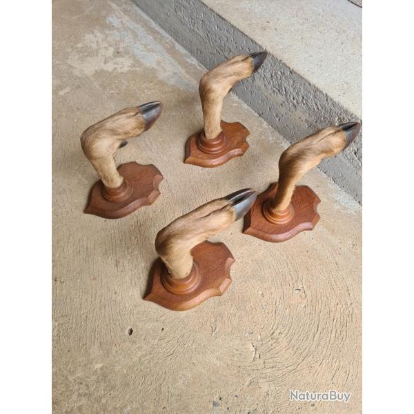 R�telier pour 2 fusils, pattes de cerf.