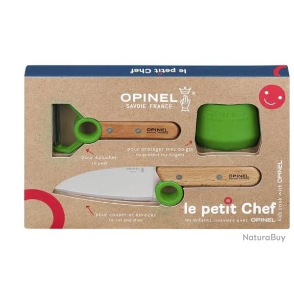 Opinel Le Petit Chef Coffret 3 pices couteaux de cuisine