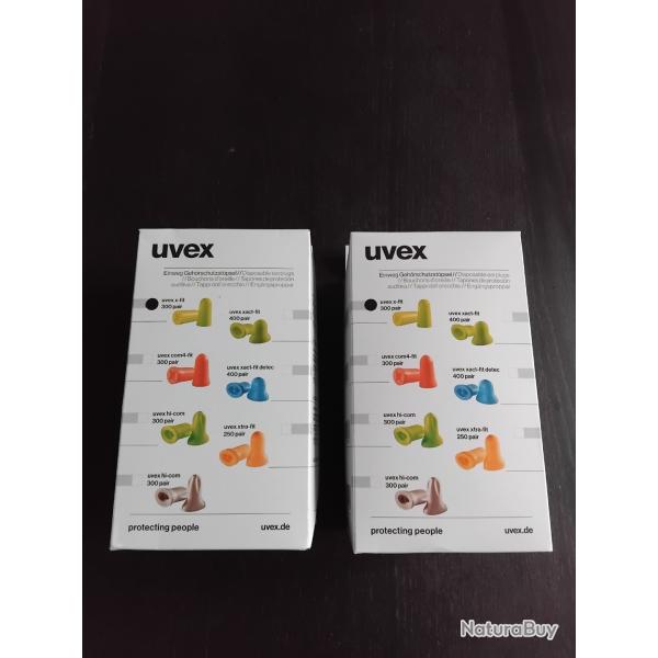 Bo�tes de bouchons d'oreilles Uvex