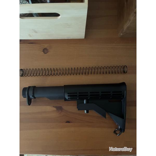 Ensemble crosse M4 LE complet d'origine Tokyo Marui MWS (crosse + tube  + ressort de rappel,