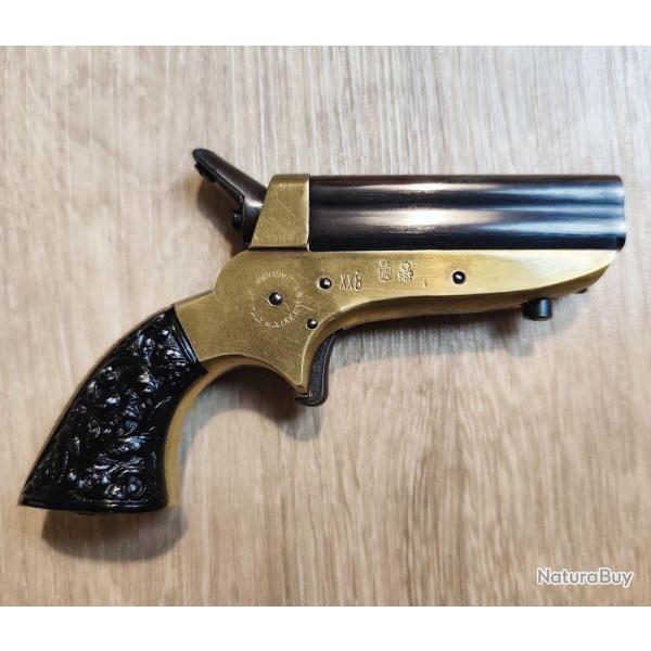 Revolver de poche UBERTI New Derringer (Sharps 4 Barrels) - .22 court + �tui cuir (Occasion r�vis� e