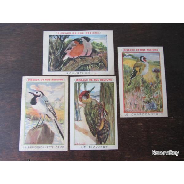 4 Chromos publicitaires crme Eclipse 1940-1950