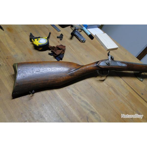 carabine de chasse transform�e � percussion bel �tat