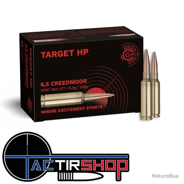 Munition GECO 6,5 Creedmoor TARGET HP 8,4g/130gr par 50