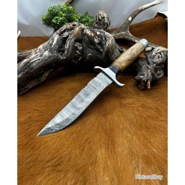 Couteau de chasse - Acier Damas (2)