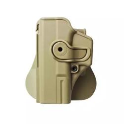 Holster Rigide LV2 Glock 19/19X/23/25/28/32/45 Gen4/5 Gaucher Tan