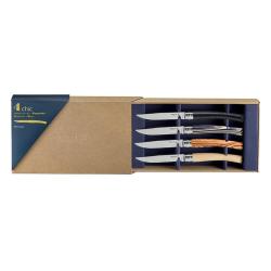 Opinel, Coffret de 4 Couteaux de Table - Collection Table Chic | Design BIG GAME