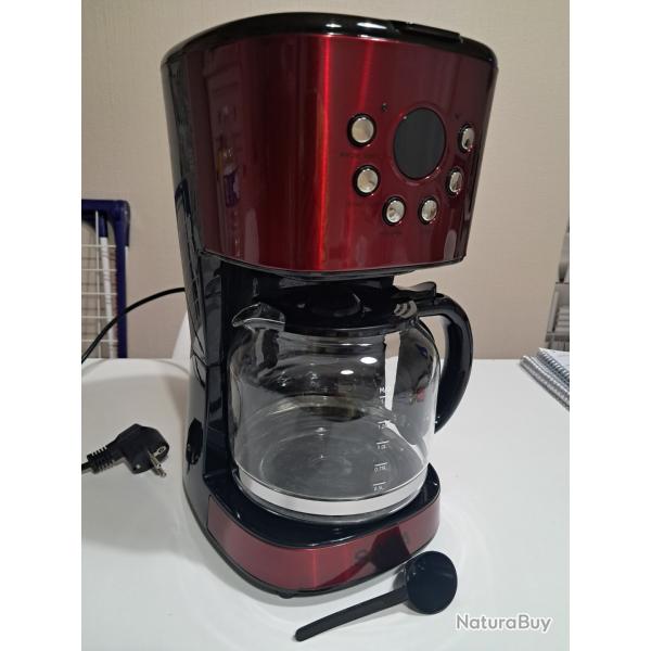 Cafeti�re saba rouge inox programmable toute neuve