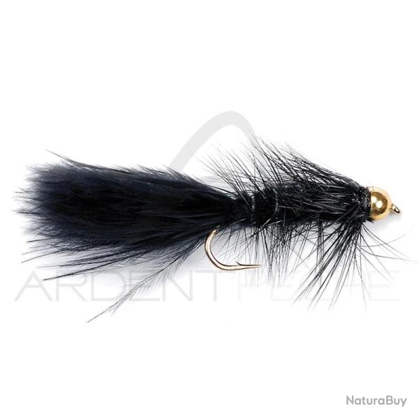 Mouche FMF Wooly bugger gold nugget black 1606 H10