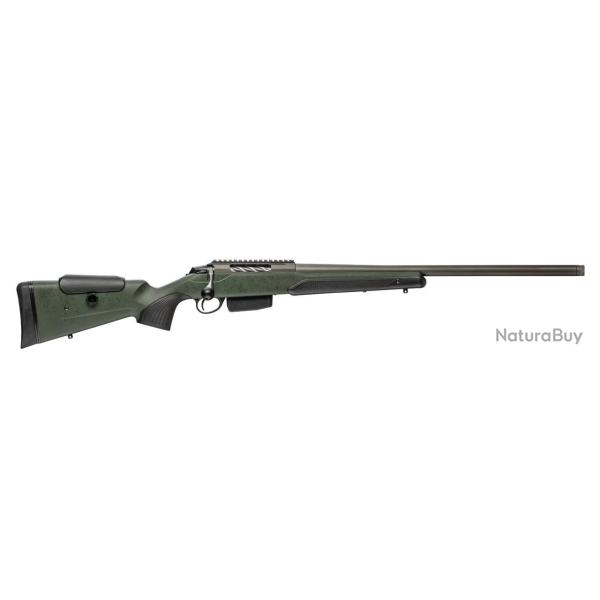 Carabine Tikka T3X Super Varmint Tungsten cerakote Vert Cal.22-250 Canon de 51Cm filet� 5/8-24