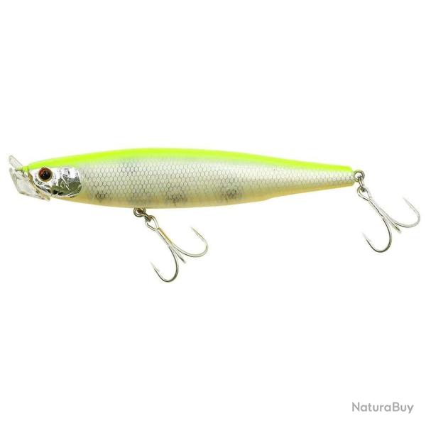 Poisson Nageur Trefle Creation Divola 110F 18g 11cm WPC - White Pearl Chartreuse