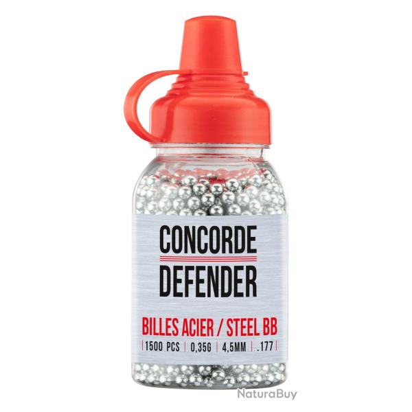 Billes 4.5 mm 0.35g en pot de 1500 billes | Concorde defender (0000 1859) - Airgun