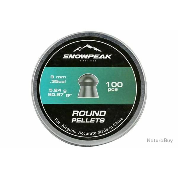 100 Plombs d�m�s Calibre 9 mm Snowpeak