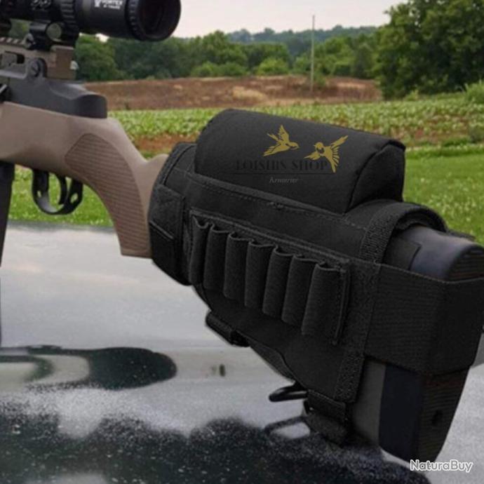 Porte-munitions Tactique Pour Fusil De Chasse Calibre 12 - 5 Cartouches - Depring