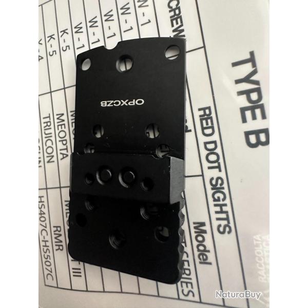 TONI SYSTEM Plaque Adaptatrice Pour CZ Shadow 1&2 (Type B) OPXCZB