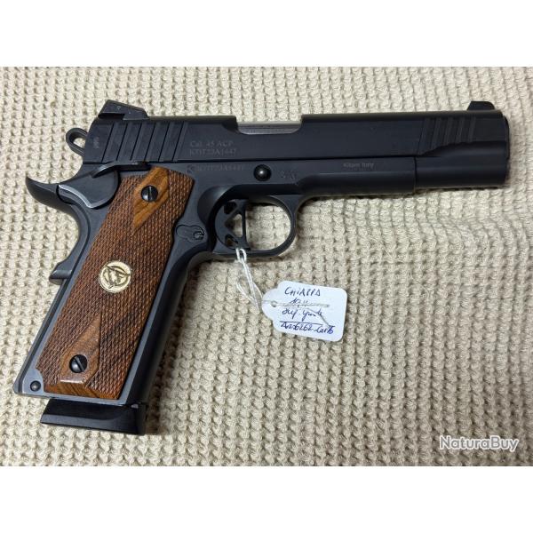 Occasion  saisir ! Pistolet Chiappa modele 1911 Superior Grade - 45 ACP - Noir mat - ADP625