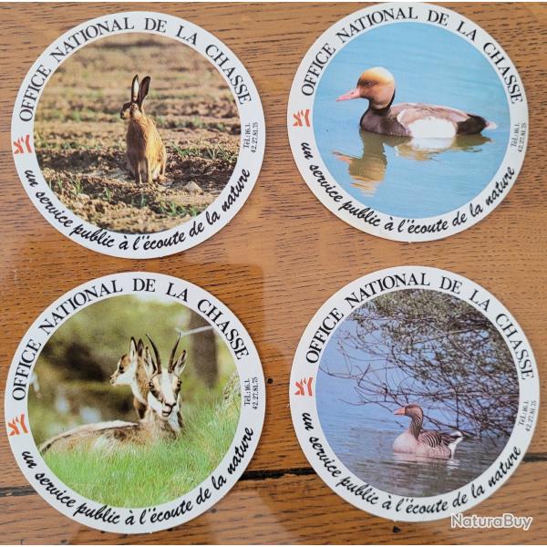 Lot d'autocollants de chasse , ONC