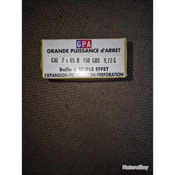 MUNITION SOLOGNE CAL 7X65R