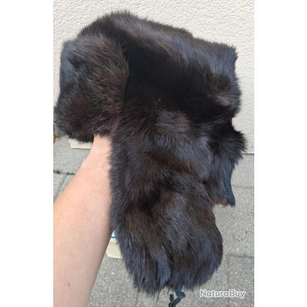 CHAPKA-OUCHANKA CHAPEAU FOURRURE DE LAPIN TAILLE 57 NOS URSS NEUVE