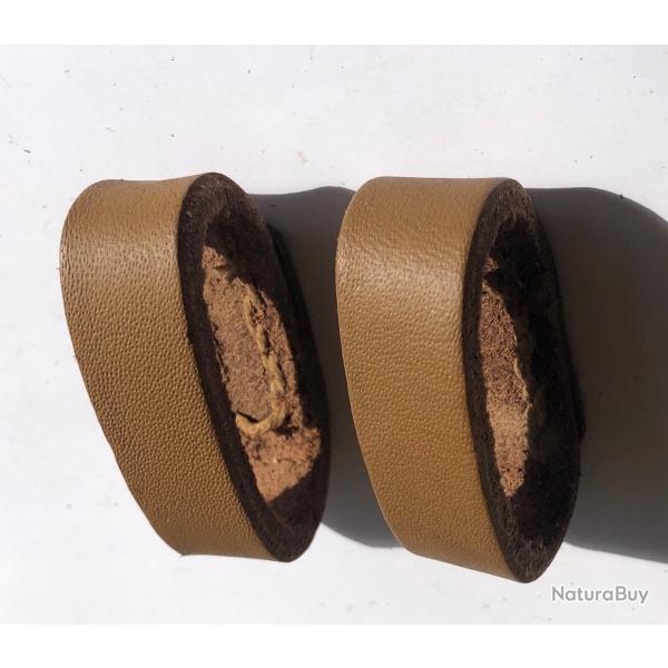 Lot de 2 passants pour ceinturon cuir arm�e Fran�aise. int�rieur 45 mm
