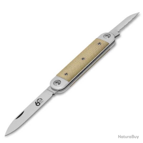 Couteau pliant Maserin gamme "Sessantesimo" blanc 195.MCW