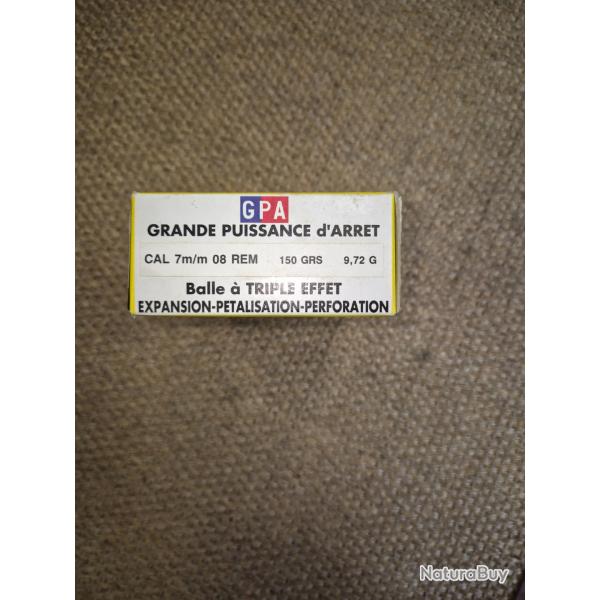 MUNITION SOLOGNE CAL 7M/M 08 REM