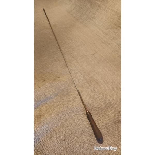 Baguette pour poudre noir en L80cm , diam�tre 7mm