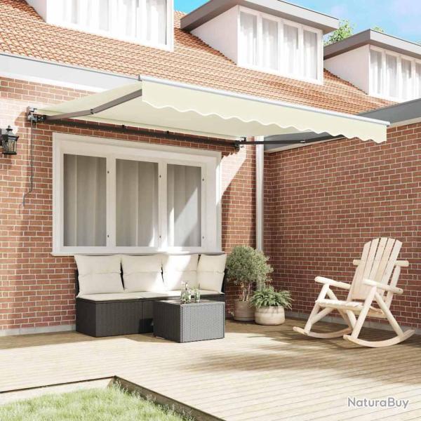 Auvent R�tractable Cr�me 300x250 cm Polyester