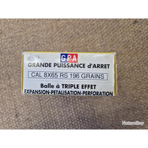 MUNITION SOLOGNE CAL 8X65 RS