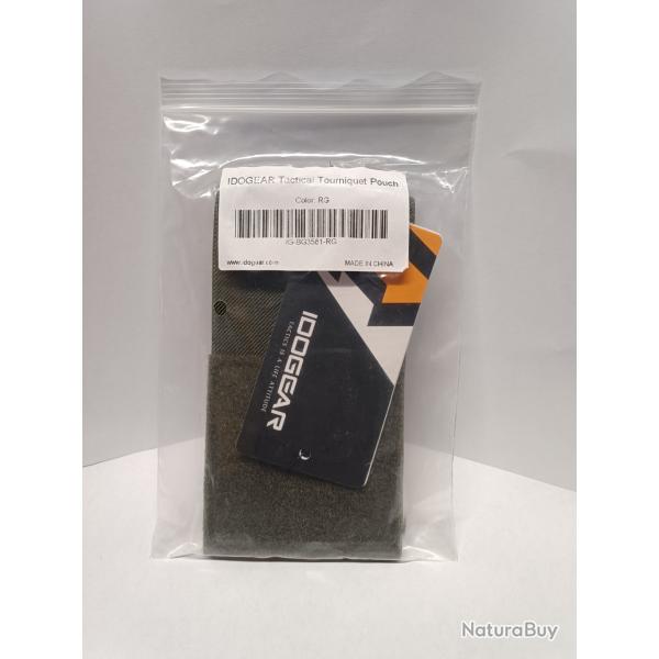 Porte garrot velcro ceinturon/porte plaque vert