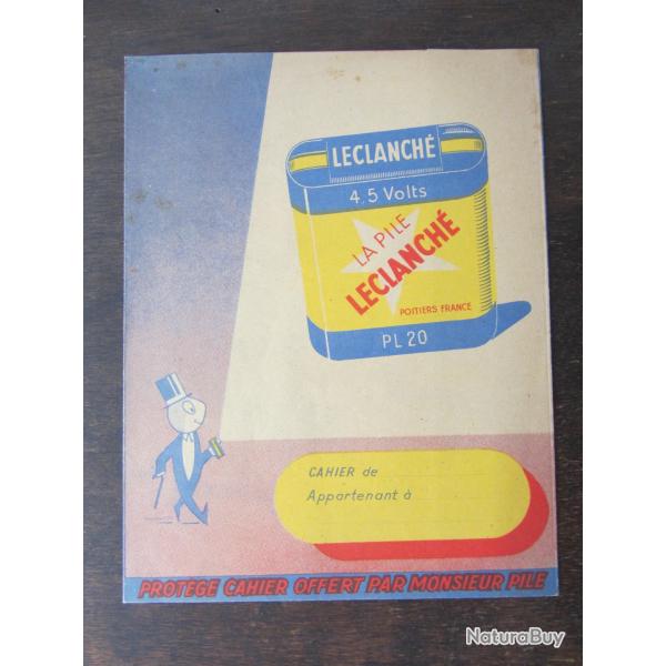 Prot�ge cahier pile Leclanch� 1950