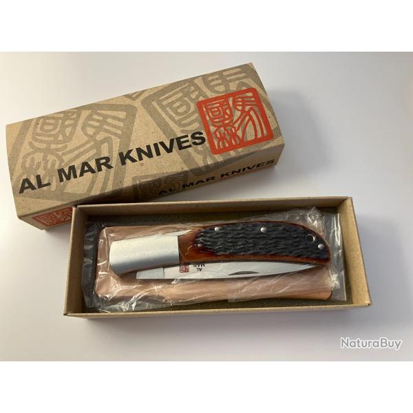Rare Couteau Pliant AL MAR EAGLE CLASSIC 1005HJB - SEKI JAPAN - NEUF - Ann�es 90