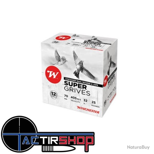 Cartouches Winchester Super Grives cal 12 70 32g Boite 25