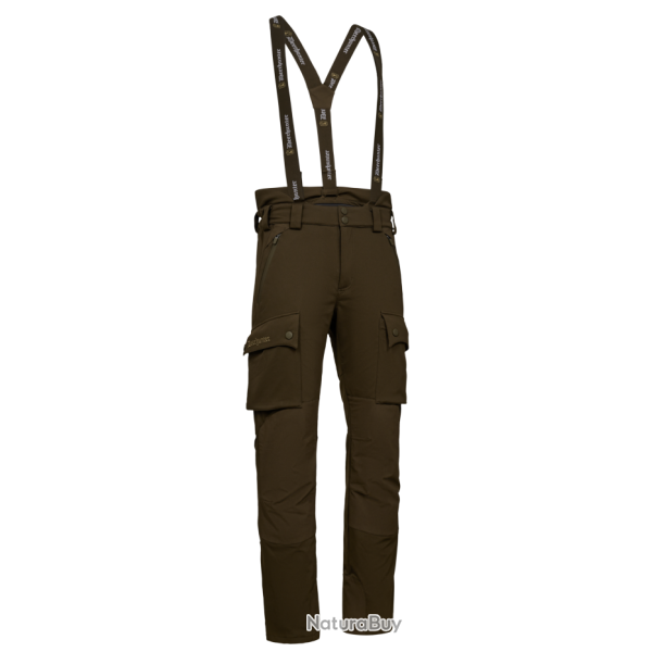 Pantalon de chasse � bretelles Muflon Pro kaki Deerhunter