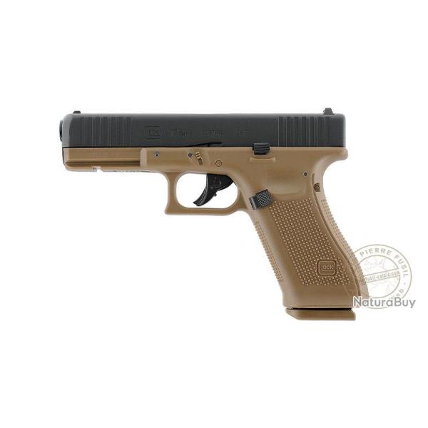 Pistolet � plomb CO2 4,5 mm BB - GLOCK 17 GEN5 - Blowback Coyote