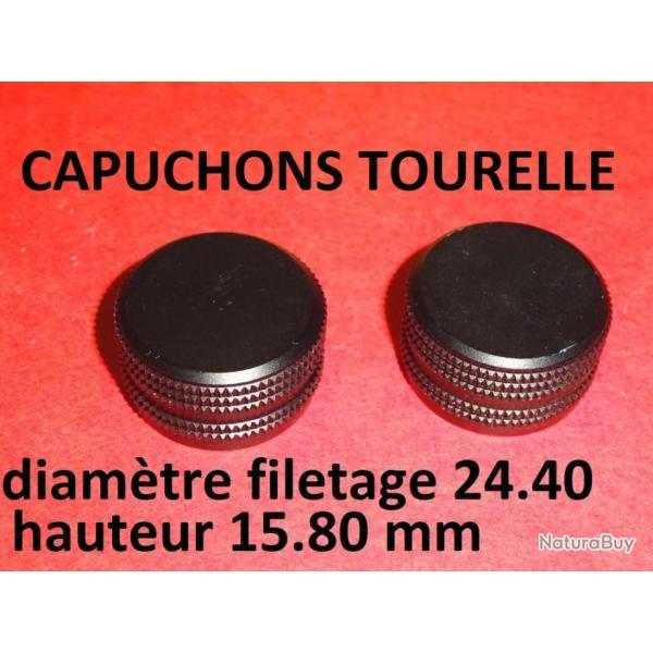 paire capuchons tourelle lunette 3-9x56 VANGUARD dia. filetage 24.40mm- VENDU PAR JEPERCUTE (SZA822)