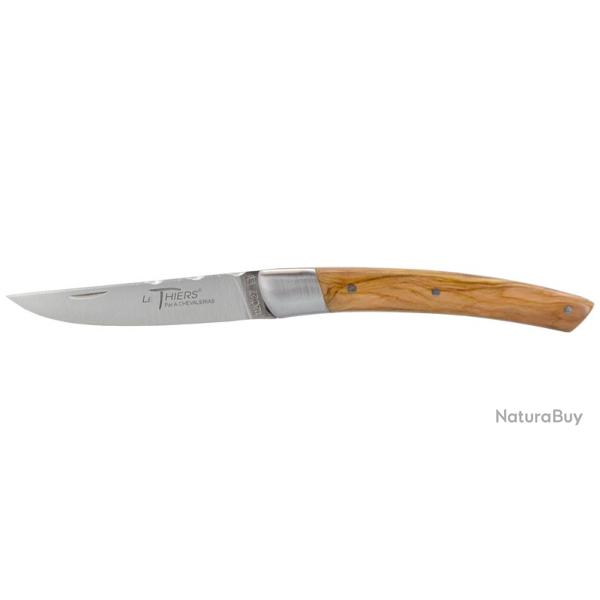 Couteau Coutellerie Chevalerias Le Thiers 1 pi�ce - Lame 110mm - 1 Mitre inox - Manche Olivier