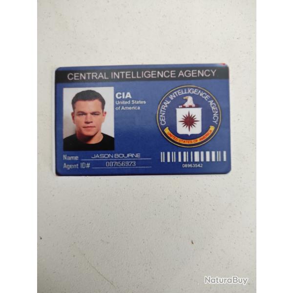 Carte PVC CIA Jason Bourne