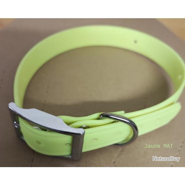 Collier pour chien ASTRO - Jaune mat