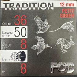Cartouches FOB tradition calibre 12MM n&deg;8 x25