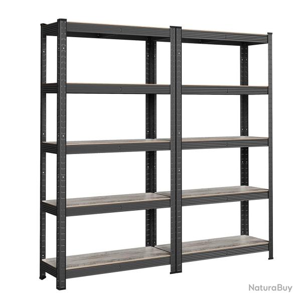 �tag�re charge lourde � 5 niveaux 150 x 75 x 30 cm charge totale 650 kg (130 kg/niveau) �tag�re de