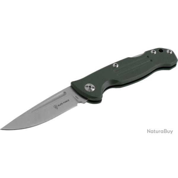 Couteau Elite Force EF171 DARK GREEN lame acier 440A 84mm