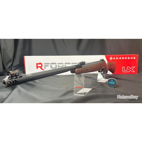 PACK PR�T A TIRER CARABINE A CANON BASCULANT UX R-FORCE WOOD CAL 4.5MM 19.9 J BOIS