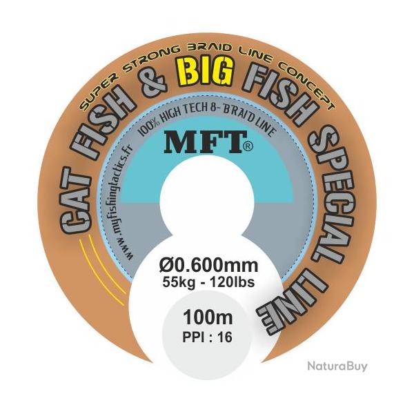 MFT � - Tresse X 8 brins - Cat Fish & Big Fish � 0.60mm