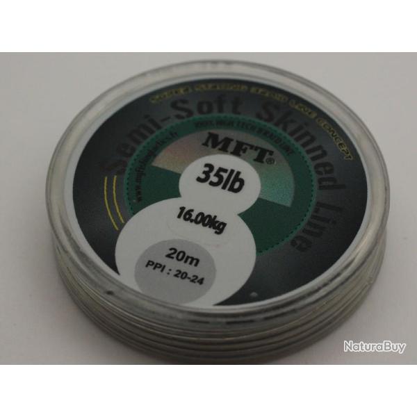 Tresse � bas de ligne - Semi Soft Skin Line - MFT � 35lbs